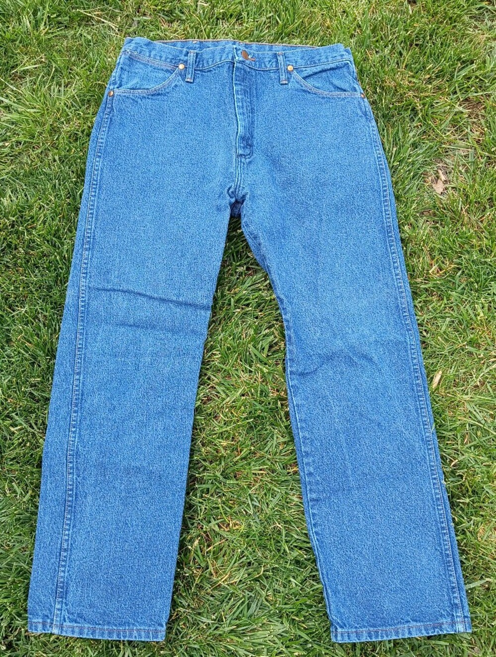 Vintage Wrangler Cowboy Cut Original Fit Jeans 34x30 - Pre-Washed Indigo - Picture 1 of 11